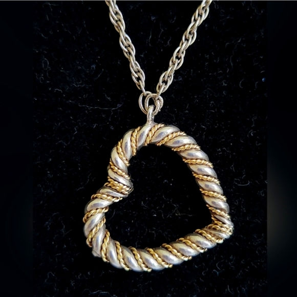 Tiffany & Co. Heart Necklace - Silver & Gold - Picture 1 of 6